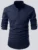 Men Short Kurta-Navy Blue