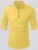 MEN SHORT KURTA-Yellow