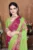 Brasso chiffon silk saree with blouse